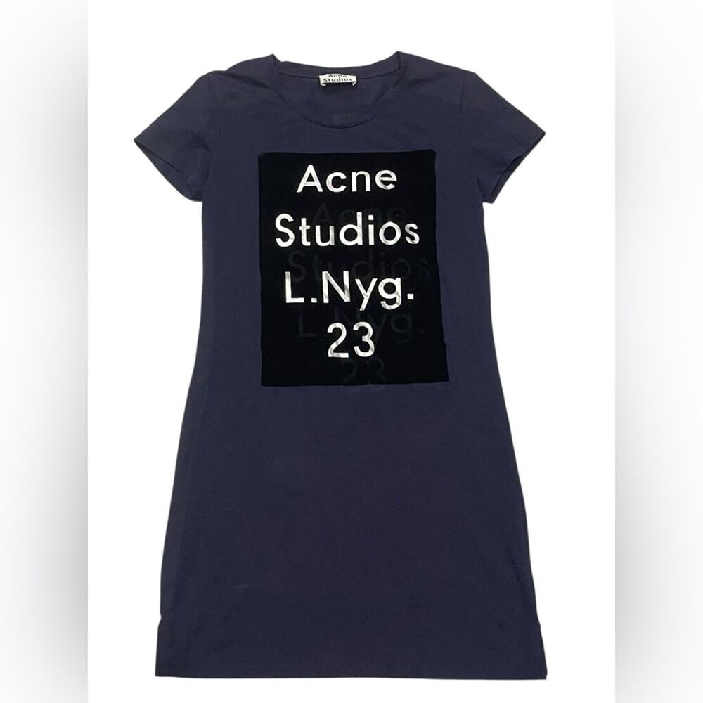 Acne Studios L.NYG.23 Spell Out  t-shirt dress size M